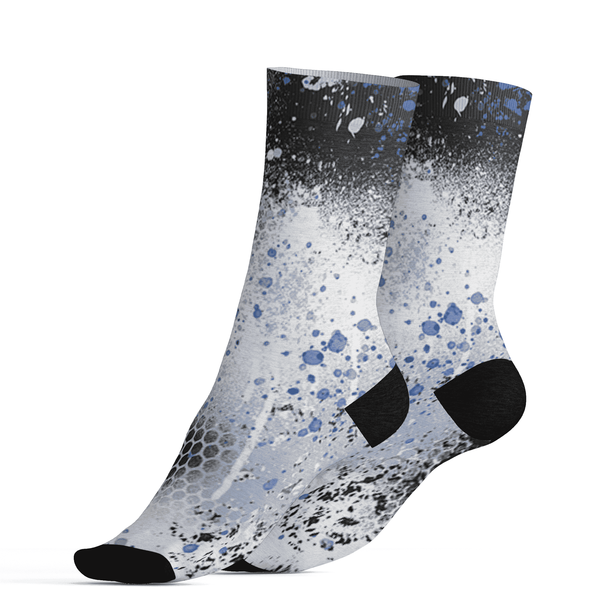 Low Space Jamz 11s Socks Match 23 Painted Graffiti - NastyJamz