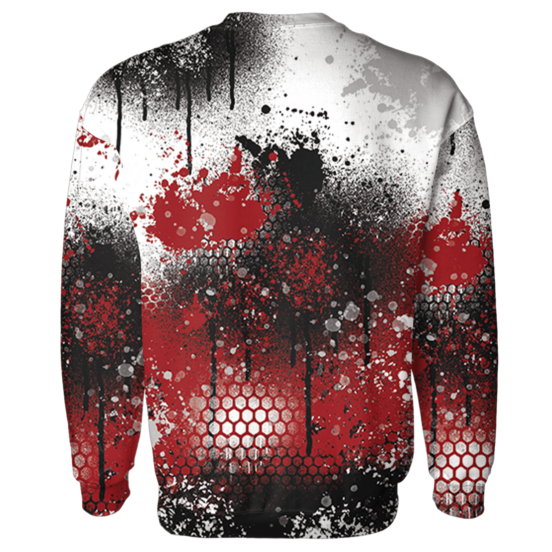 Retro Red Taxi 12s Hoodie Match 23 Painted Graffiti - NastyJamz