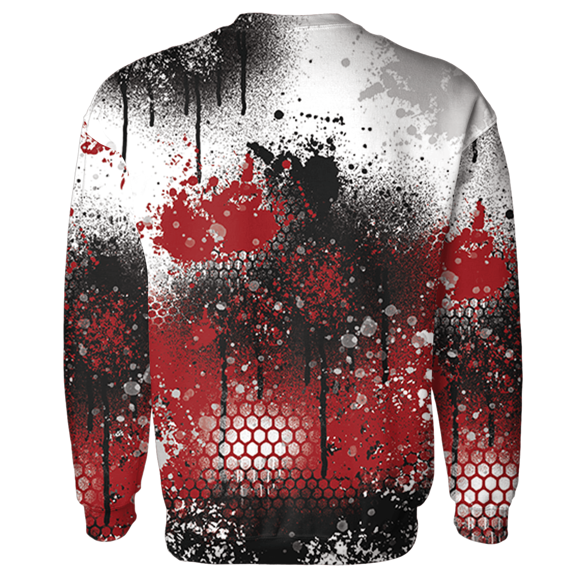 Retro Red Taxi 12s Hoodie Match 23 Painted Graffiti - NastyJamz