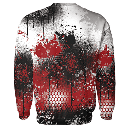 Retro Red Taxi 12s Hoodie Match 23 Painted Graffiti - NastyJamz