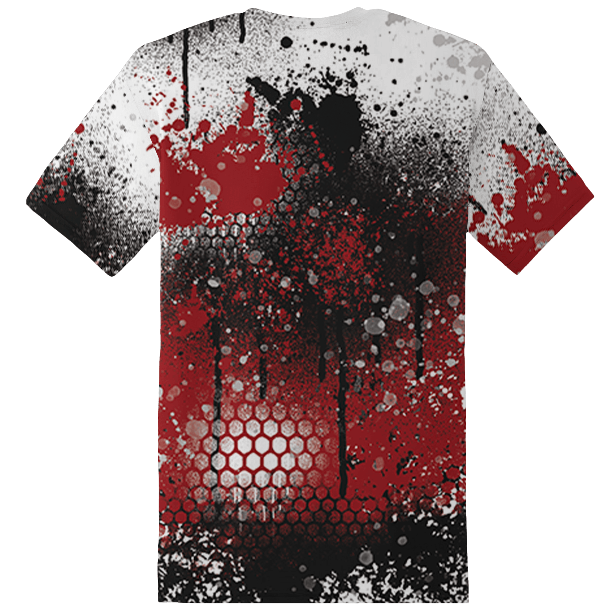 Retro Red Taxi 12s T Shirt Match 23 Painted Graffiti - NastyJamz