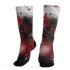 Retro Red Taxi 12s Socks Match 23 Painted Graffiti - NastyJamz