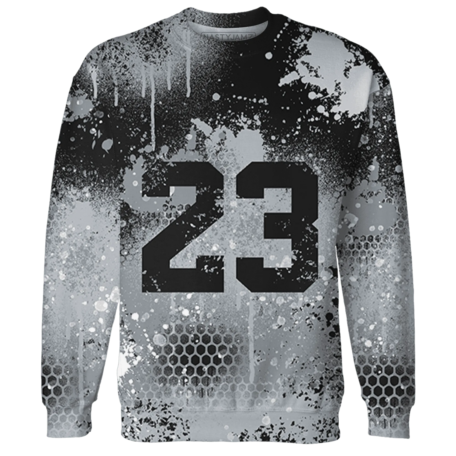 Wolf-Grey-12s-Sweatshirt-Match-23-Painted-Graffiti