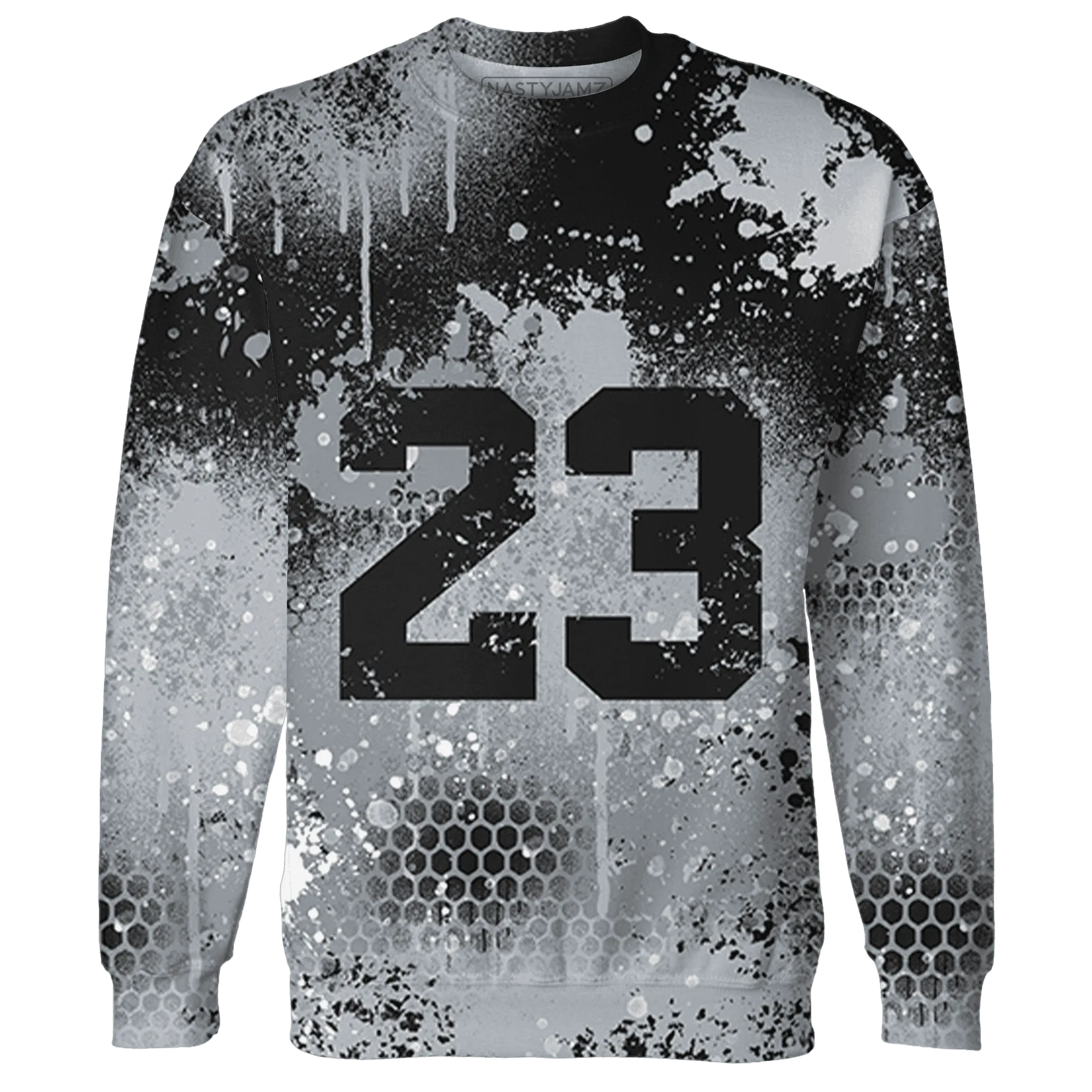 Wolf-Grey-12s-Sweatshirt-Match-23-Painted-Graffiti