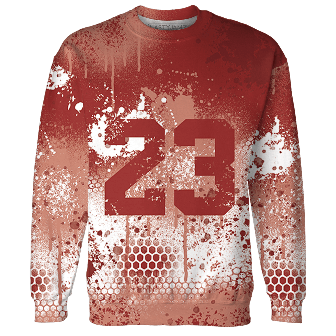 Dune Red 13s Sweatshirt Match 23 Painted Graffiti - NastyJamz