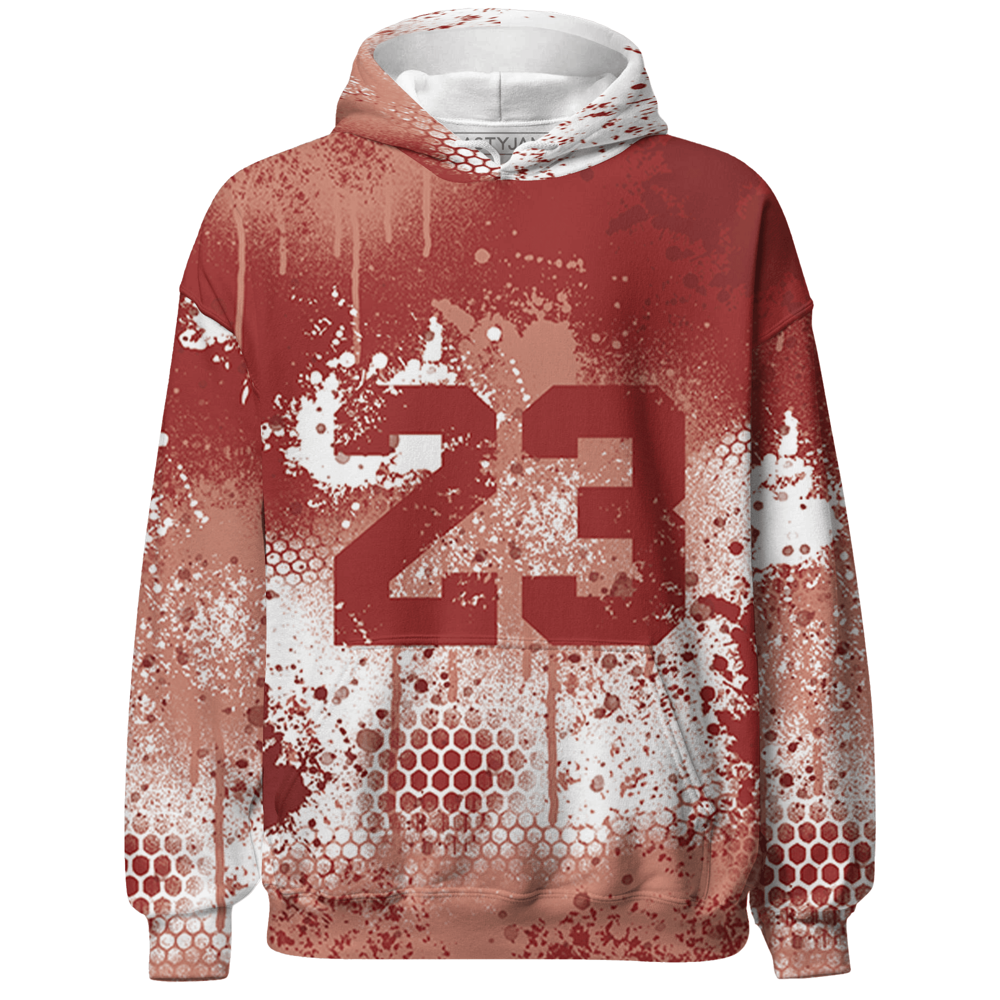 Dune Red 13s Hoodie Match 23 Painted Graffiti - NastyJamz