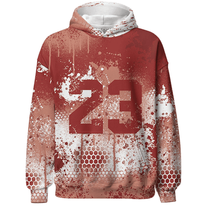 Dune Red 13s Hoodie Match 23 Painted Graffiti - NastyJamz