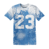 Carolina-Blue-Univercitii-17s-T-Shirt-Match-23-Painted-Graffiti