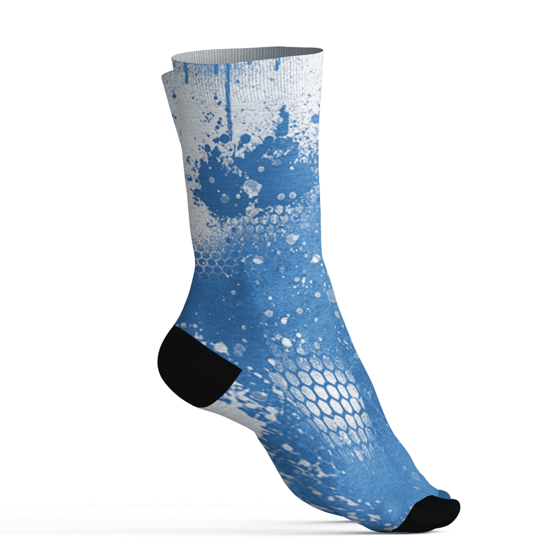 Carolina-Blue-Univercitii-17s-Socks-Match-23-Painted-Graffiti