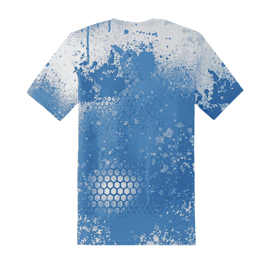 Carolina-Blue-Univercitii-17s-T-Shirt-Match-23-Painted-Graffiti