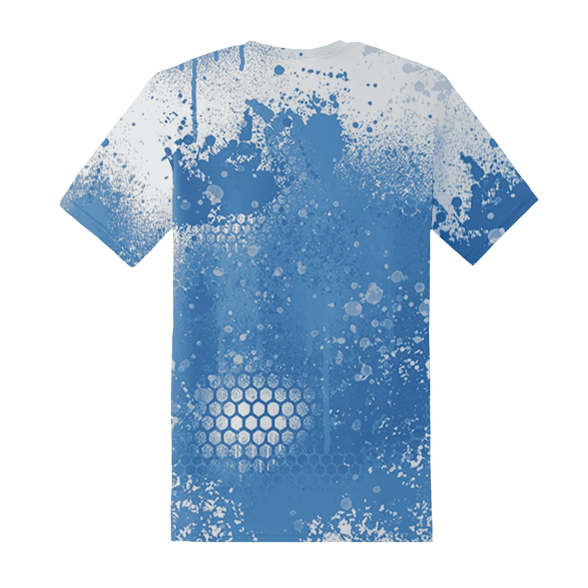 Carolina-Blue-Univercitii-17s-T-Shirt-Match-23-Painted-Graffiti