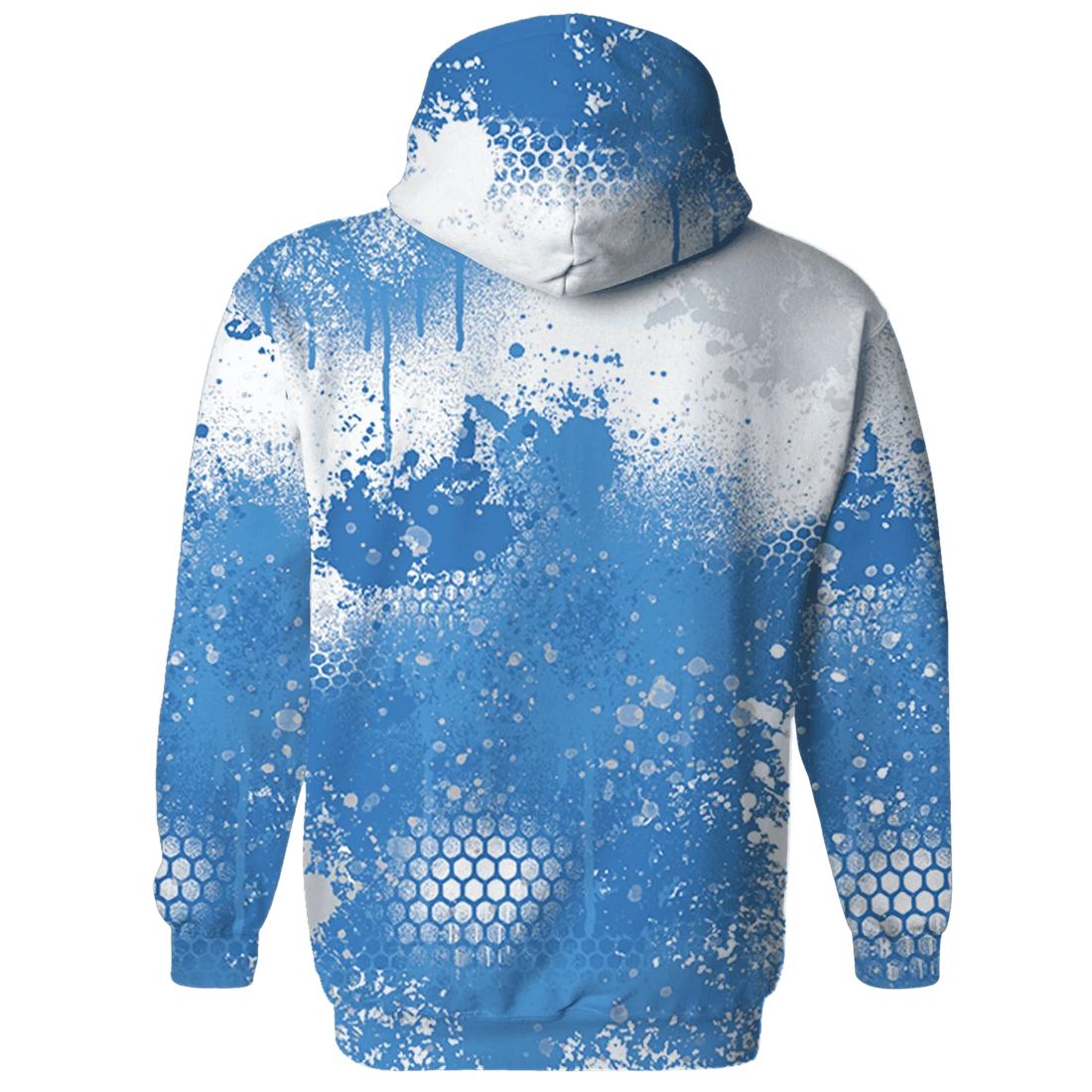 Carolina-Blue-Univercitii-17s-Hoodie-Match-23-Painted-Graffiti