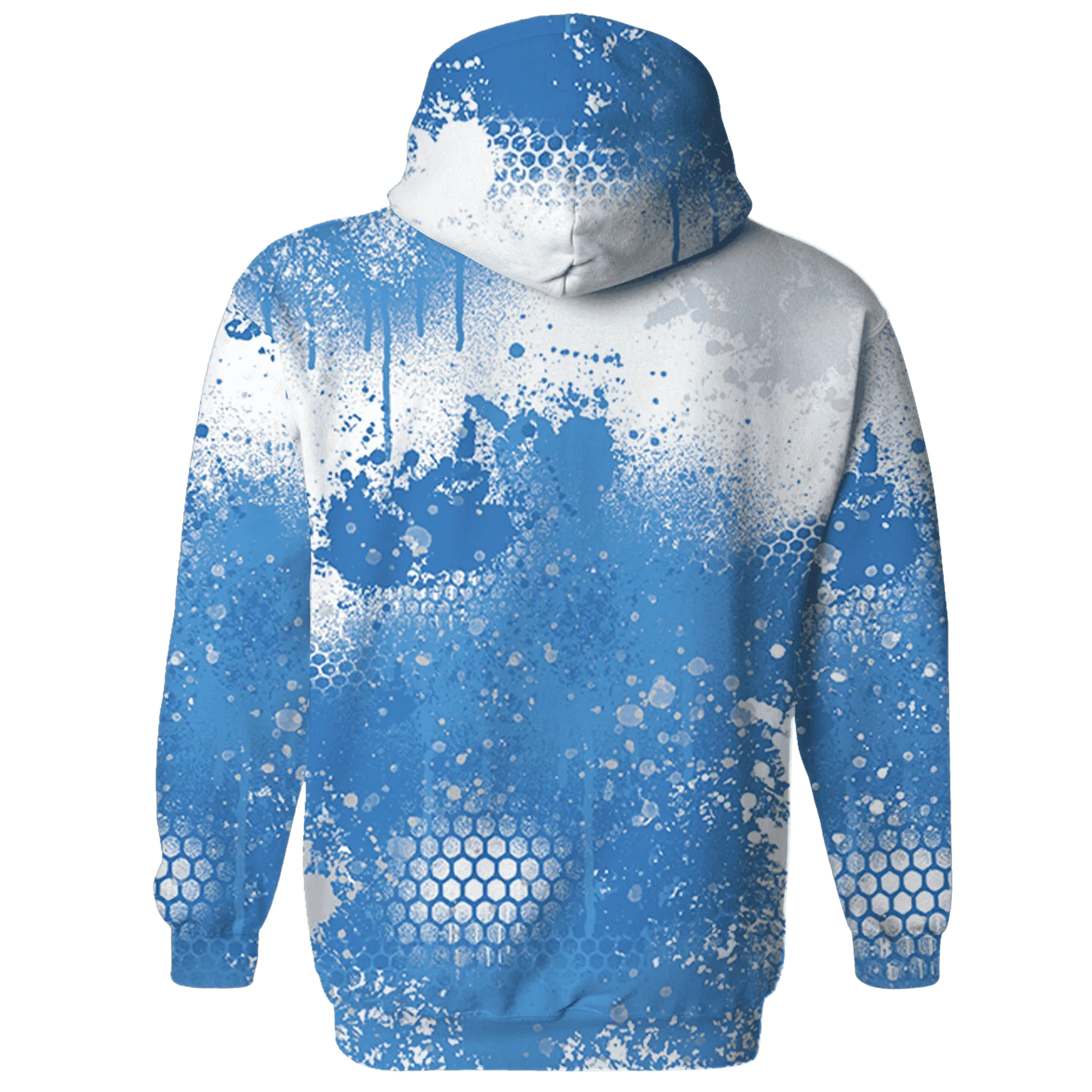 Carolina-Blue-Univercitii-17s-Hoodie-Match-23-Painted-Graffiti