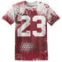 High 85 Metallic Burgundy 1s T Shirt Match 23 Painted Graffiti - NastyJamz