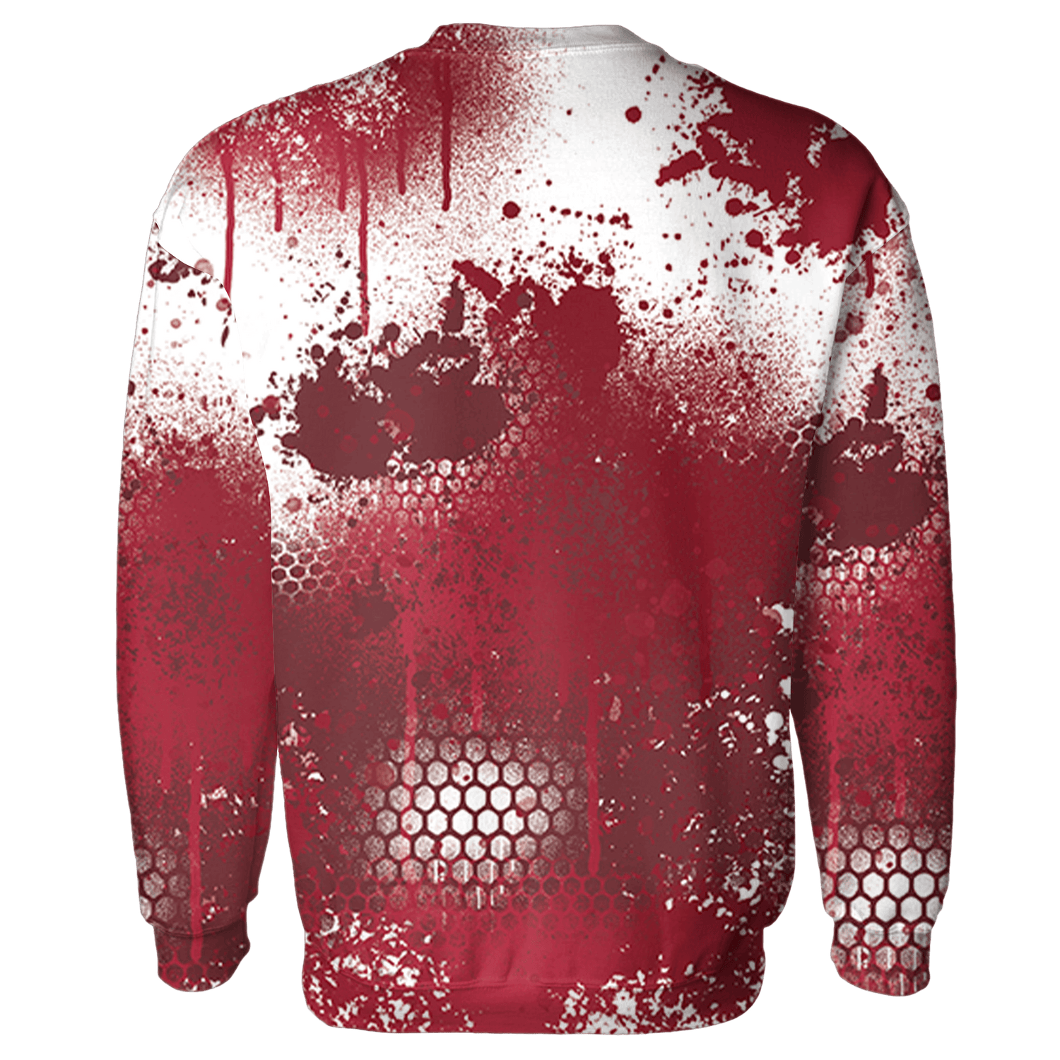 High 85 Metallic Burgundy 1s Sweatshirt Match 23 Painted Graffiti - NastyJamz