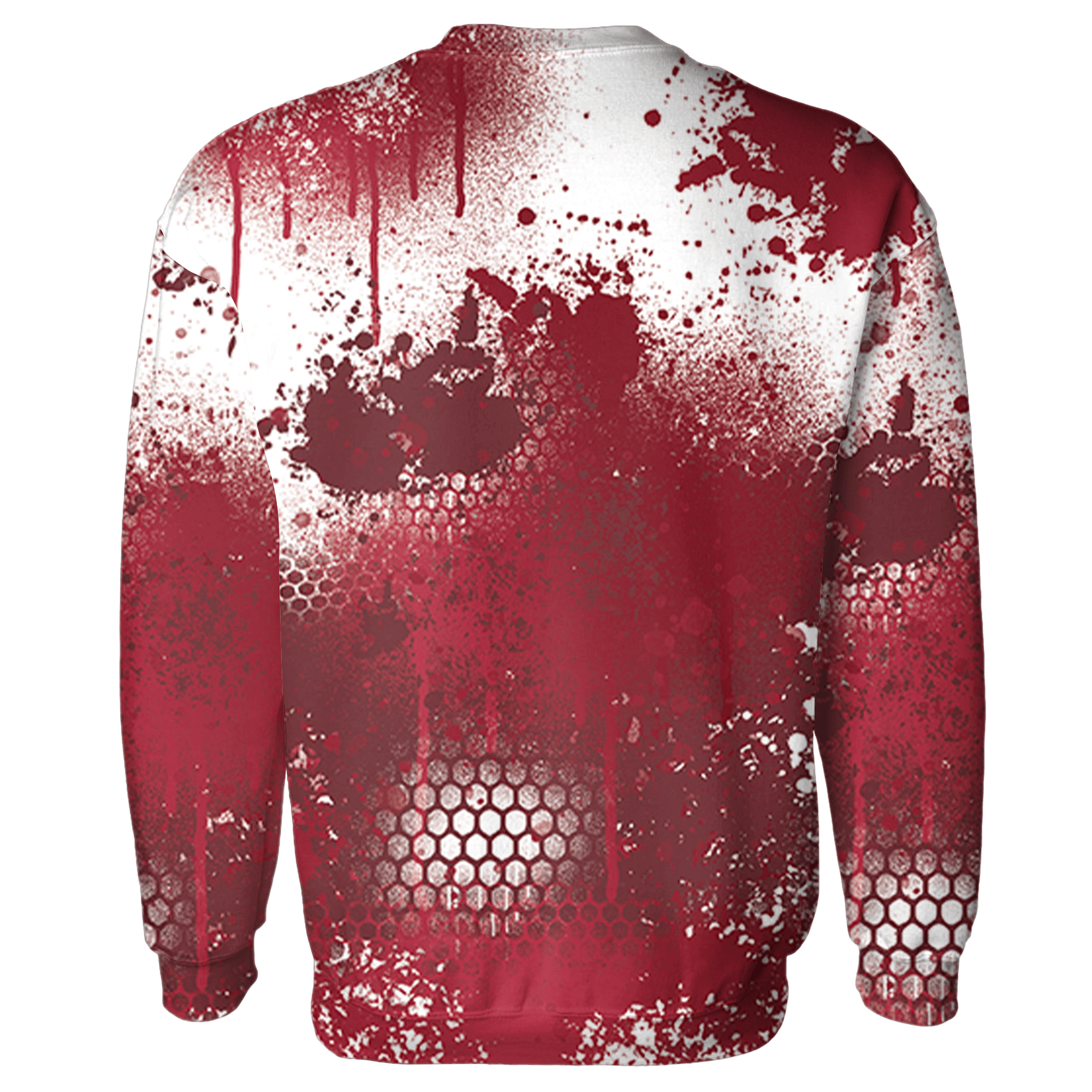 High 85 Metallic Burgundy 1s Sweatshirt Match 23 Painted Graffiti - NastyJamz