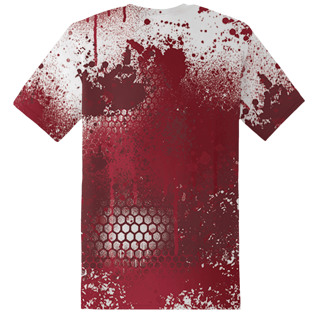 High 85 Metallic Burgundy 1s T Shirt Match 23 Painted Graffiti - NastyJamz