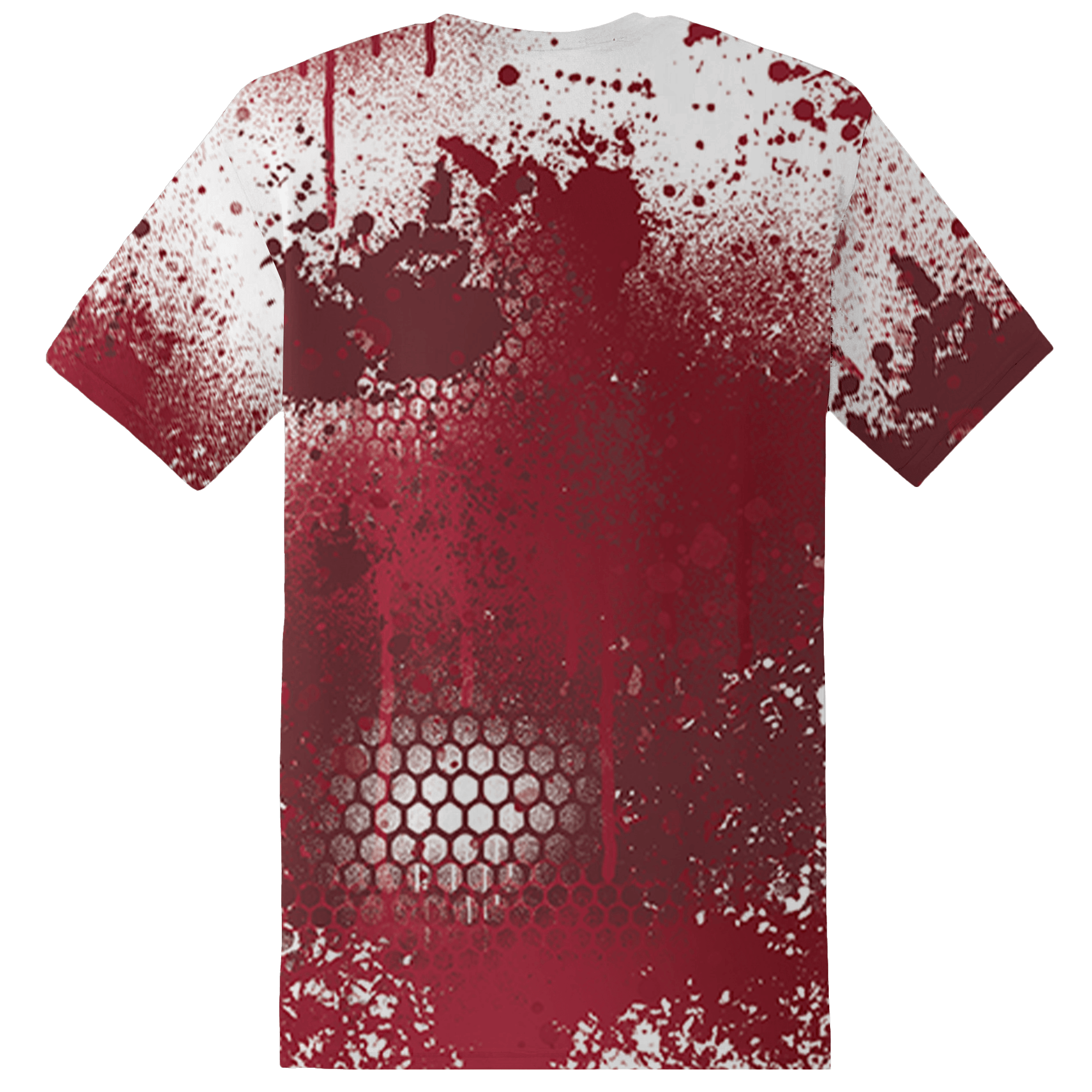 High 85 Metallic Burgundy 1s T Shirt Match 23 Painted Graffiti - NastyJamz