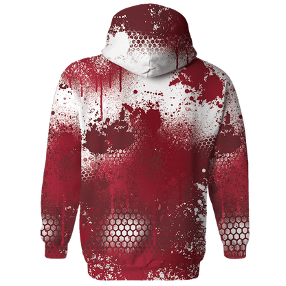 High 85 Metallic Burgundy 1s Hoodie Match 23 Painted Graffiti - NastyJamz