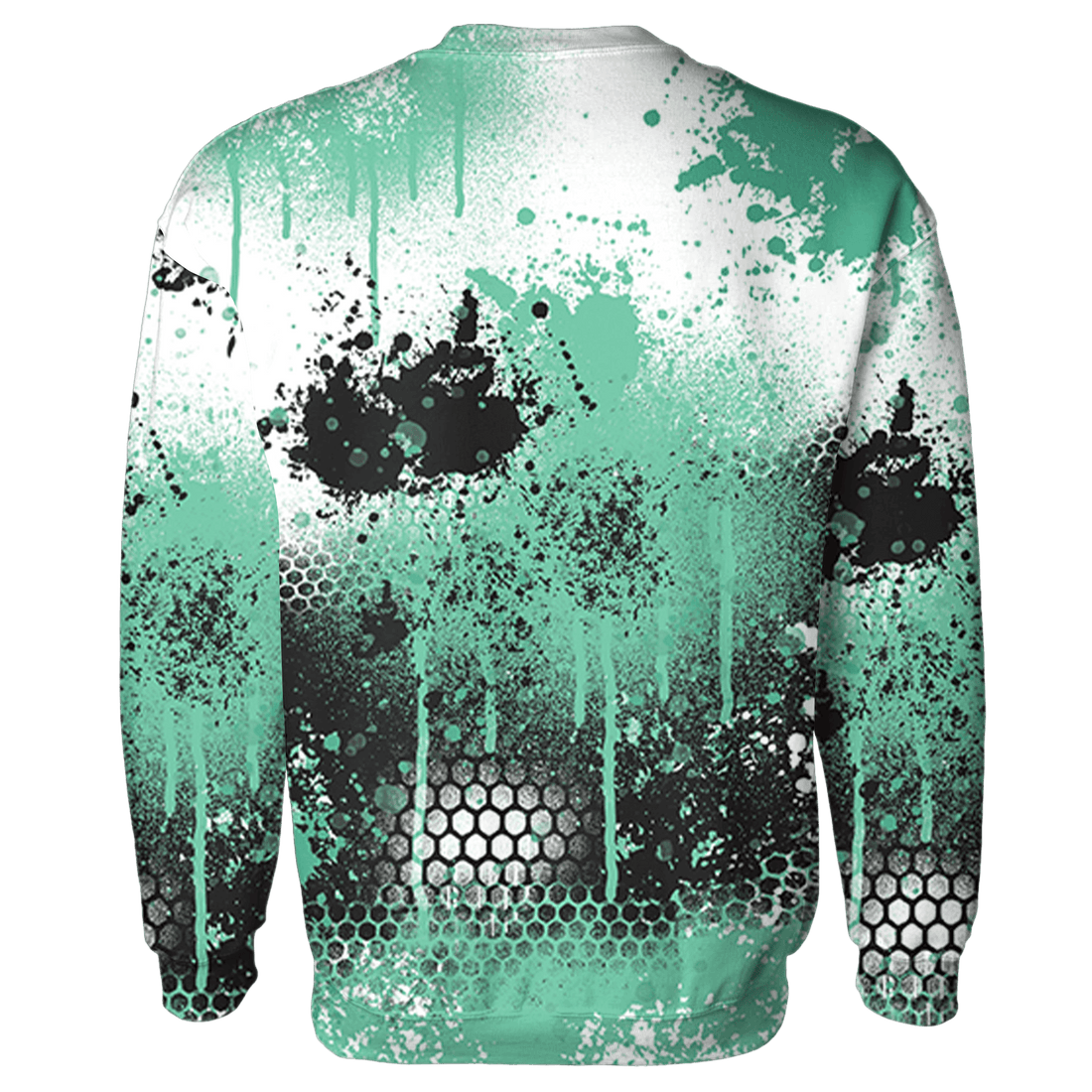High OG Green Glow 1s Hoodie Match 23 Painted Graffiti - NastyJamz