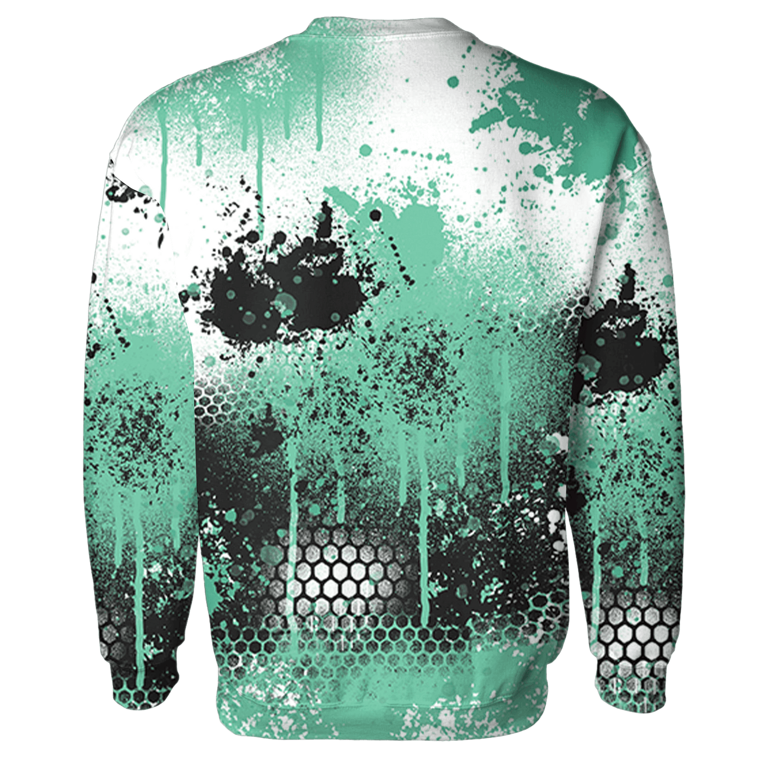 High OG Green Glow 1s Hoodie Match 23 Painted Graffiti - NastyJamz