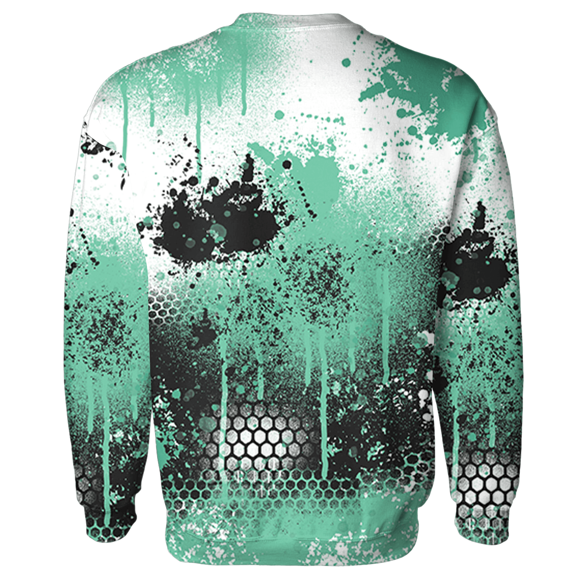 High OG Green Glow 1s Hoodie Match 23 Painted Graffiti - NastyJamz
