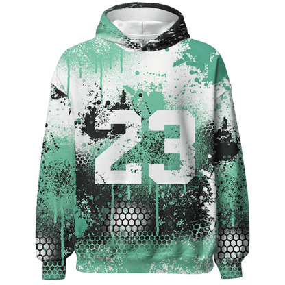 High OG Green Glow 1s Sweatshirt Match 23 Painted Graffiti - NastyJamz