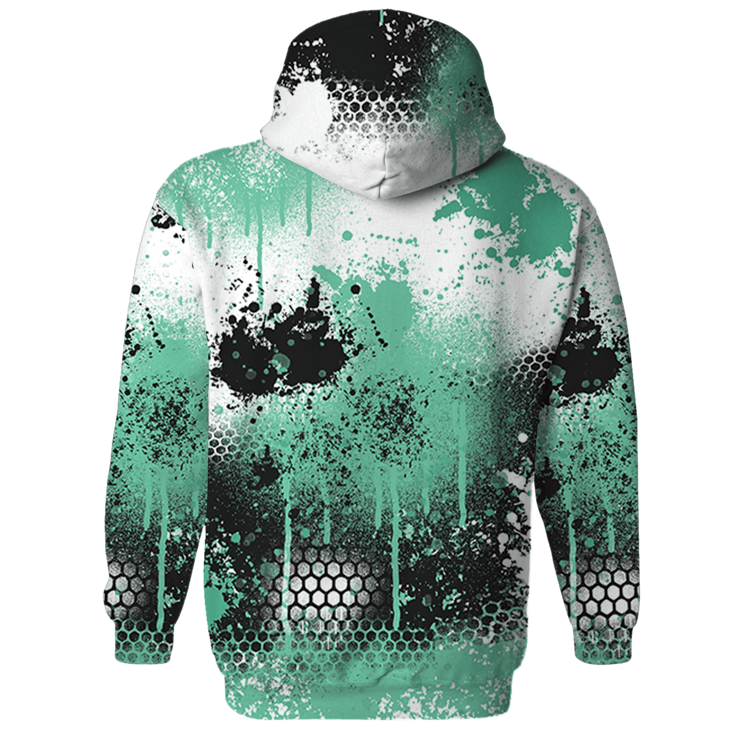 High OG Green Glow 1s Sweatshirt Match 23 Painted Graffiti - NastyJamz