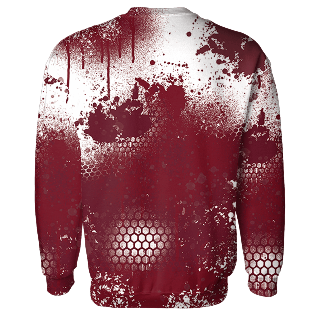 High White Team Red 1s Sweatshirt Match 23 Painted Graffiti - NastyJamz