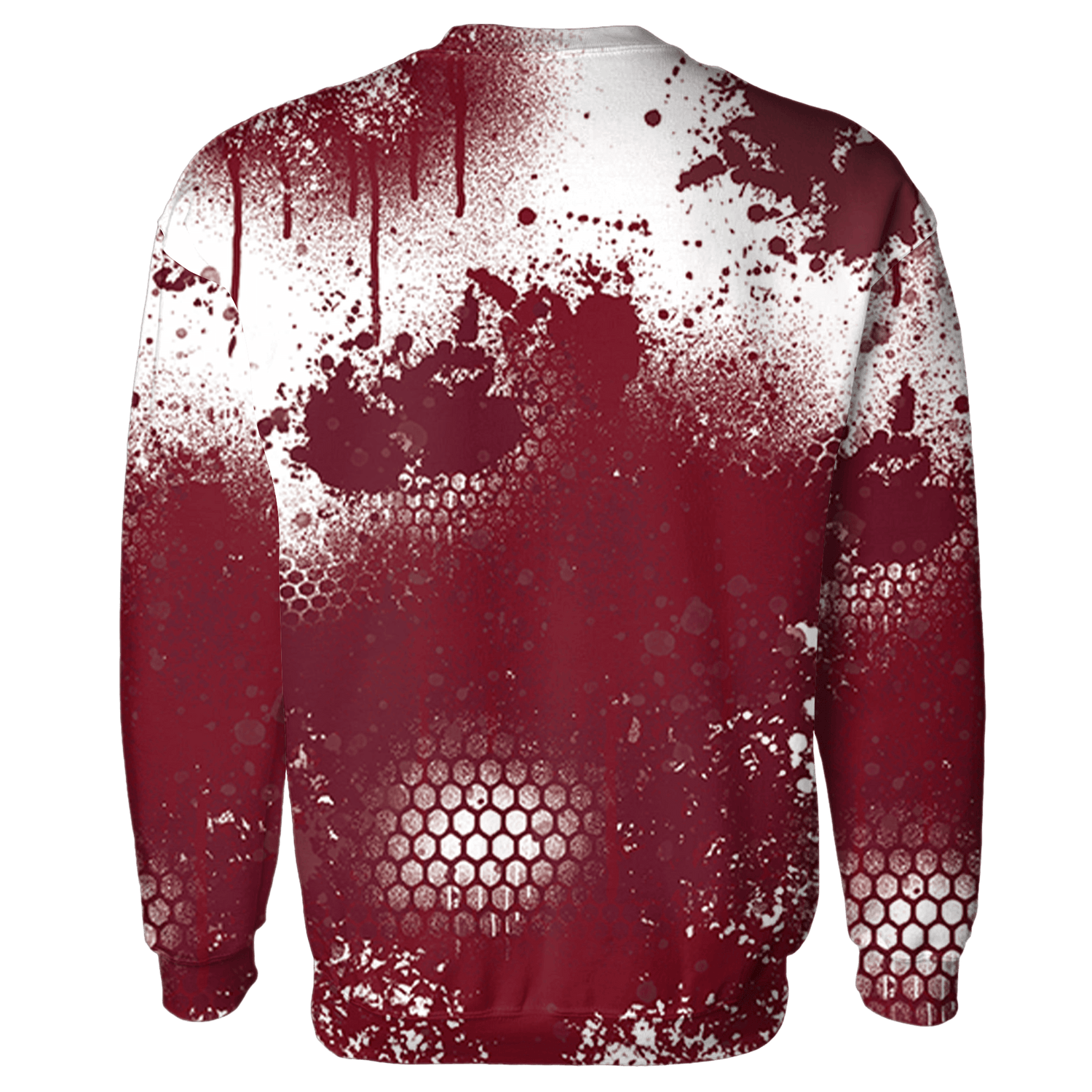 High White Team Red 1s Sweatshirt Match 23 Painted Graffiti - NastyJamz