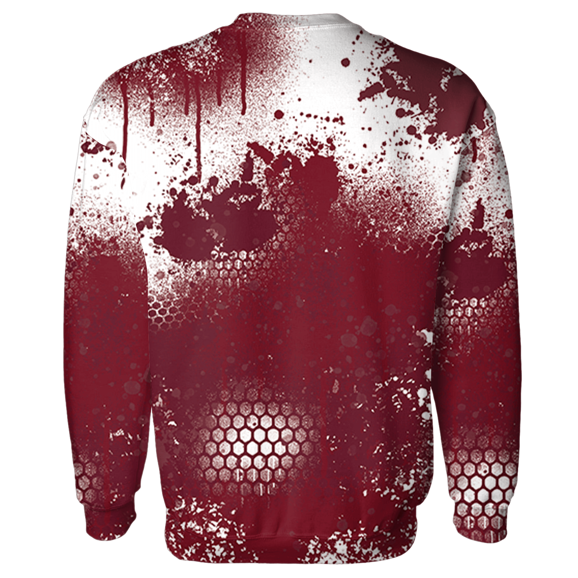 High White Team Red 1s Sweatshirt Match 23 Painted Graffiti - NastyJamz