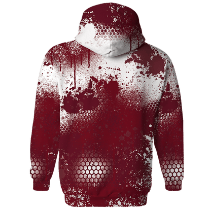 High White Team Red 1s Hoodie Match 23 Painted Graffiti - NastyJamz