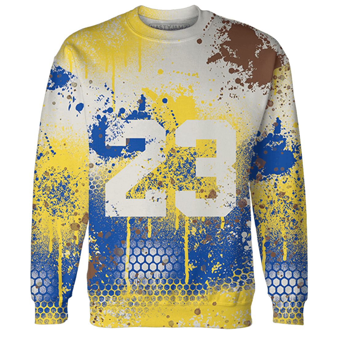 Low OG Canary TVSC 1s Sweatshirt Match 23 Painted Graffiti - NastyJamz