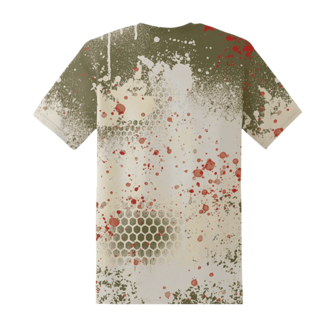 Medium-Olive-1s-T-Shirt-Match-23-Painted-Graffiti