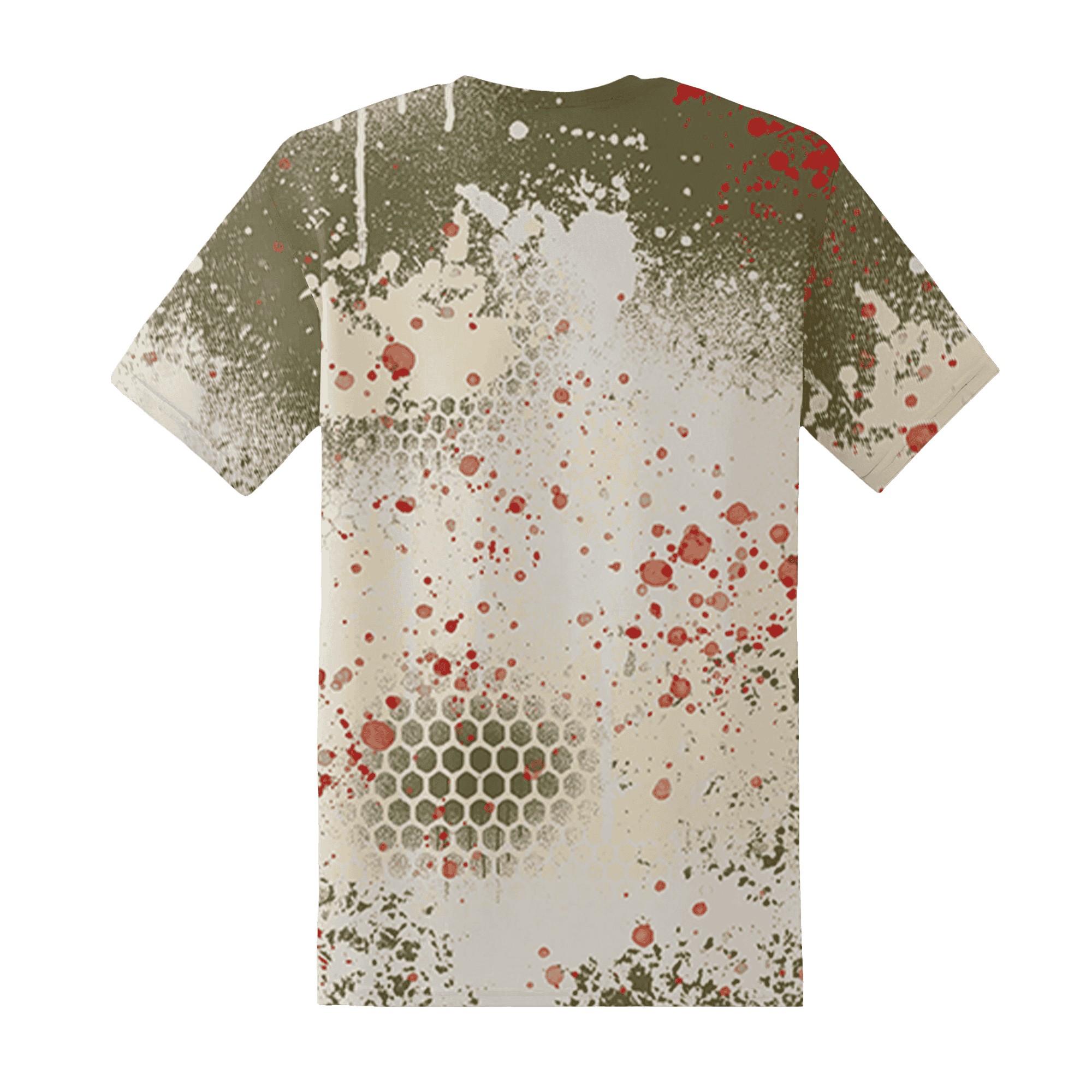 Medium-Olive-1s-T-Shirt-Match-23-Painted-Graffiti