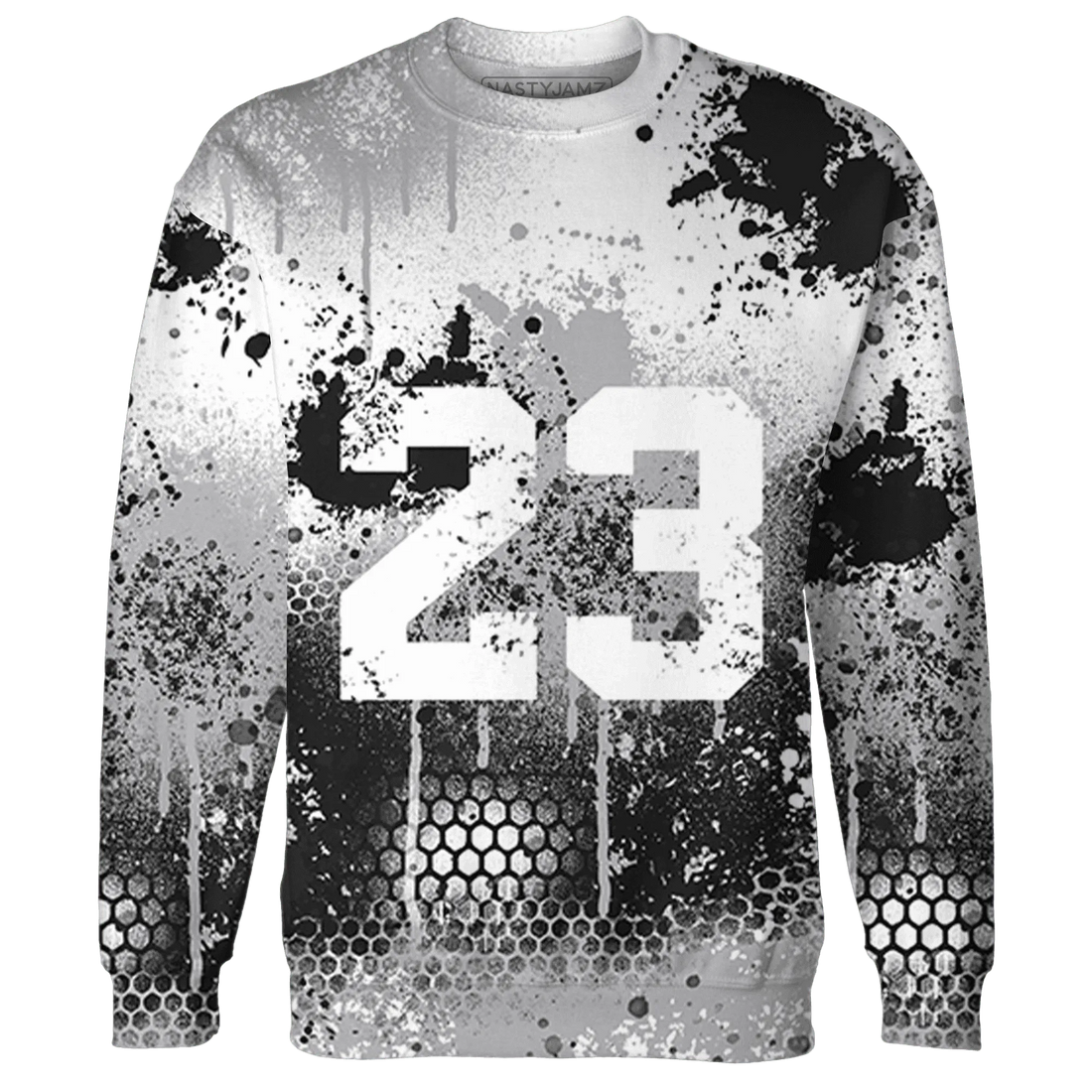 Wolf-Grey-1s-Sweatshirt-Match-23-Painted-Graffiti