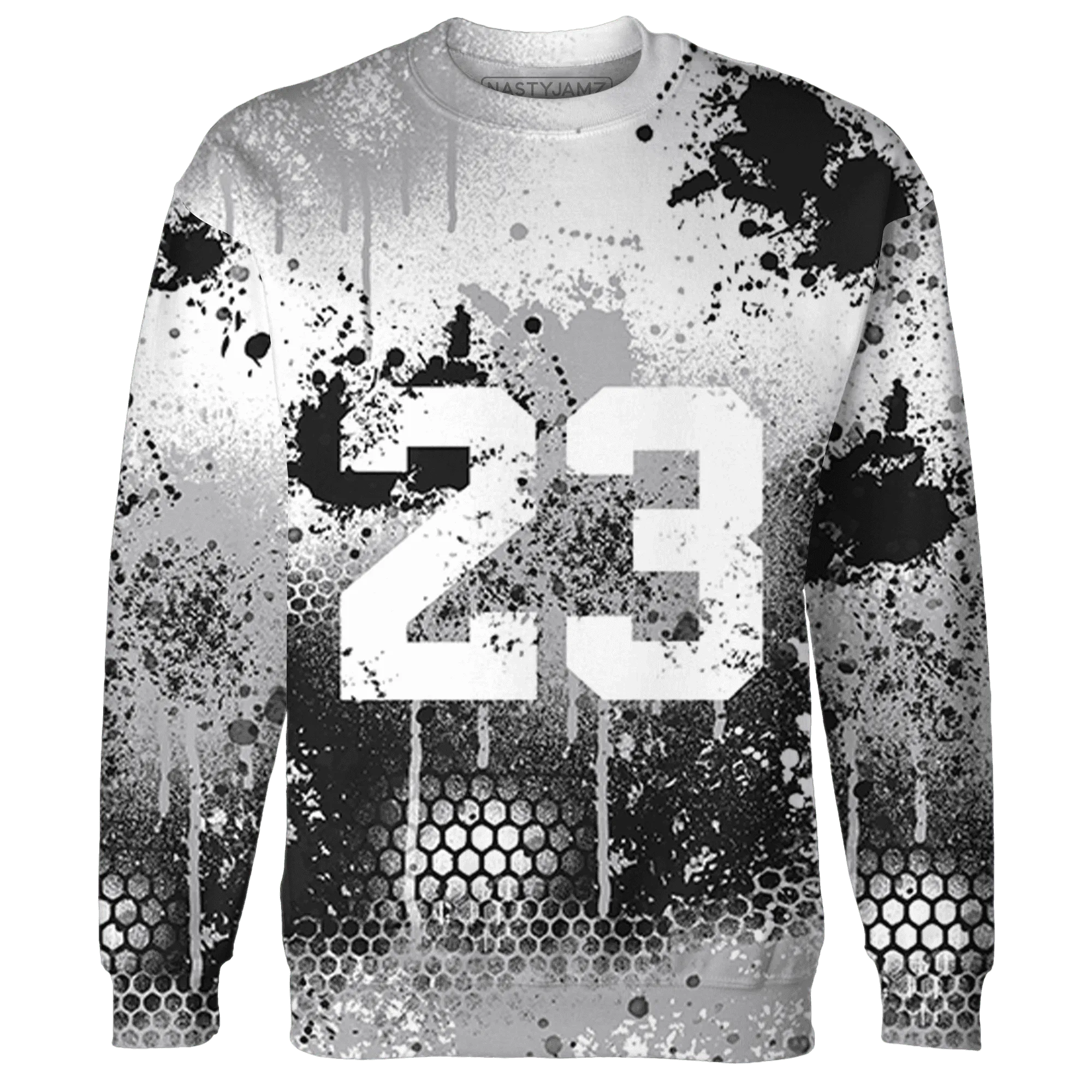 Wolf-Grey-1s-Sweatshirt-Match-23-Painted-Graffiti