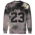 Black-Violet-Ore-3s-Sweatshirt-Match-23-Painted-Graffiti