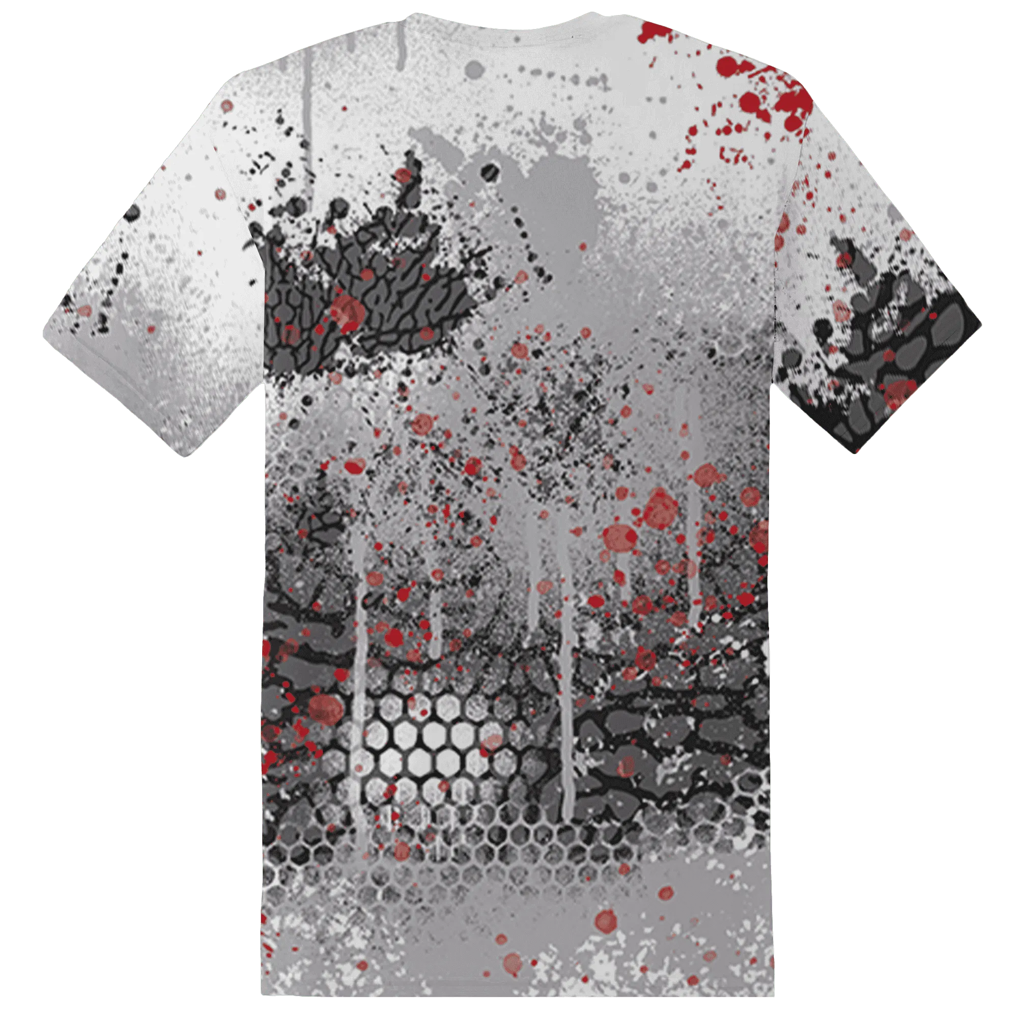 Cement-Grey-3s-T-Shirt-Match-23-Painted-Graffiti