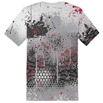 Cement-Grey-3s-T-Shirt-Match-23-Painted-Graffiti