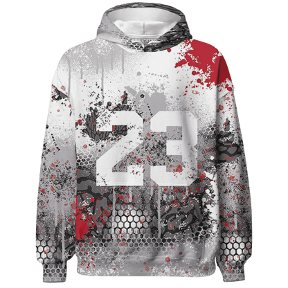 Cement-Grey-3s-Hoodie-Match-23-Painted-Graffiti