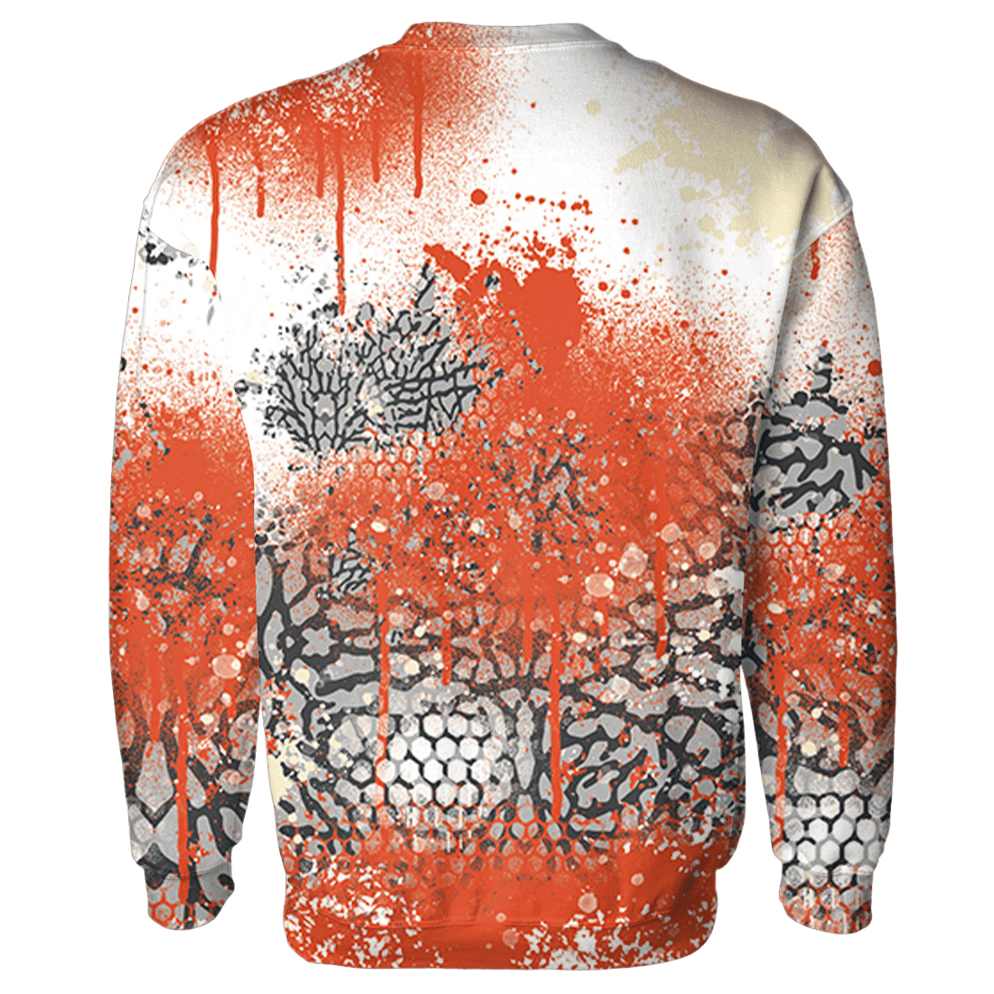 Georgia Peach 3s Hoodie Match 23 Painted Graffiti - NastyJamz