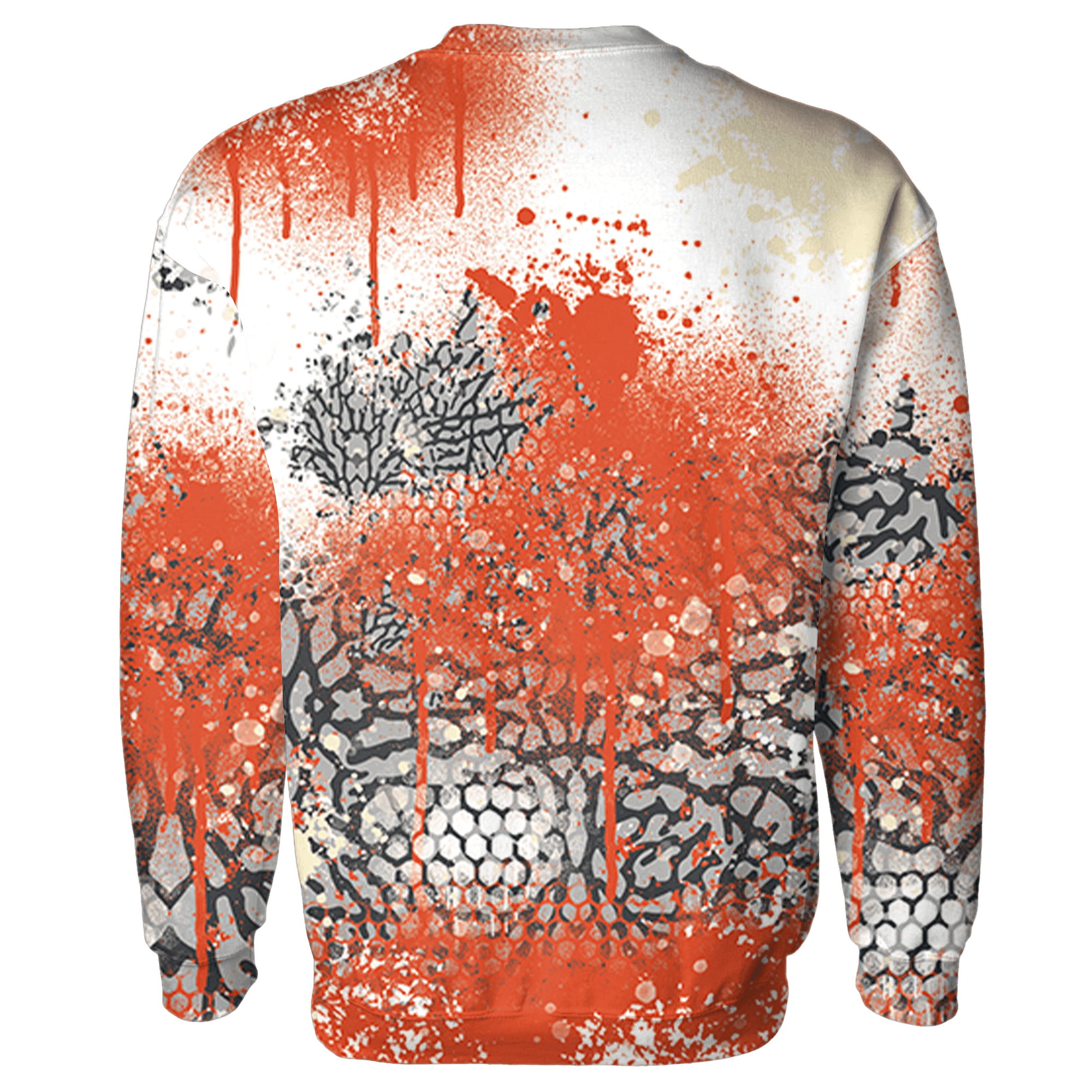 Georgia Peach 3s Hoodie Match 23 Painted Graffiti - NastyJamz