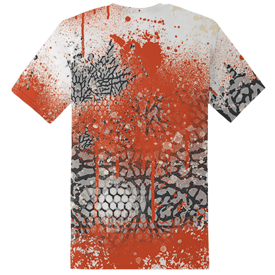 Georgia Peach 3s T Shirt Match 23 Painted Graffiti - NastyJamz