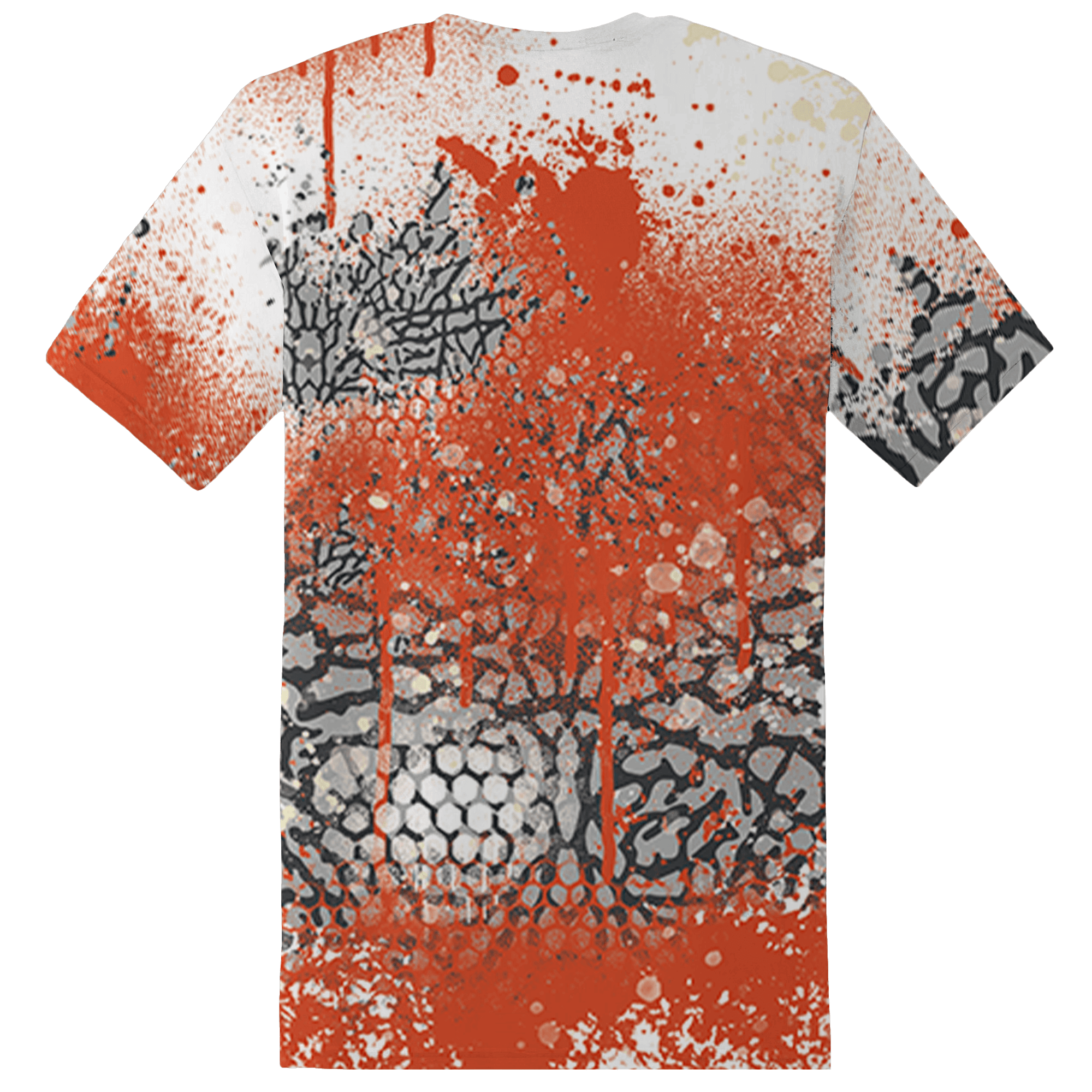 Georgia Peach 3s T Shirt Match 23 Painted Graffiti - NastyJamz