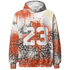 Georgia Peach 3s Sweatshirt Match 23 Painted Graffiti - NastyJamz