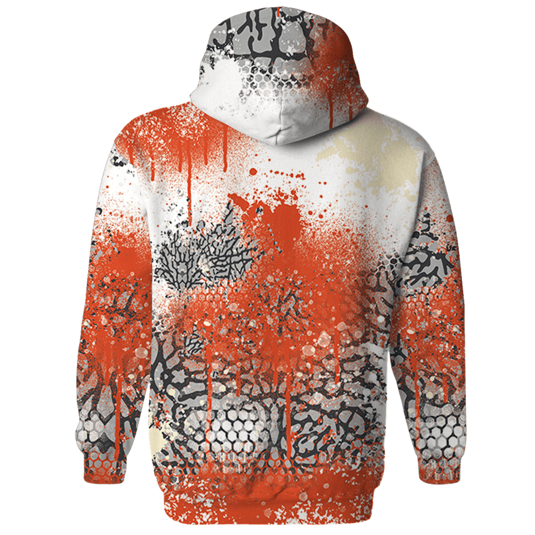 Georgia Peach 3s Sweatshirt Match 23 Painted Graffiti - NastyJamz