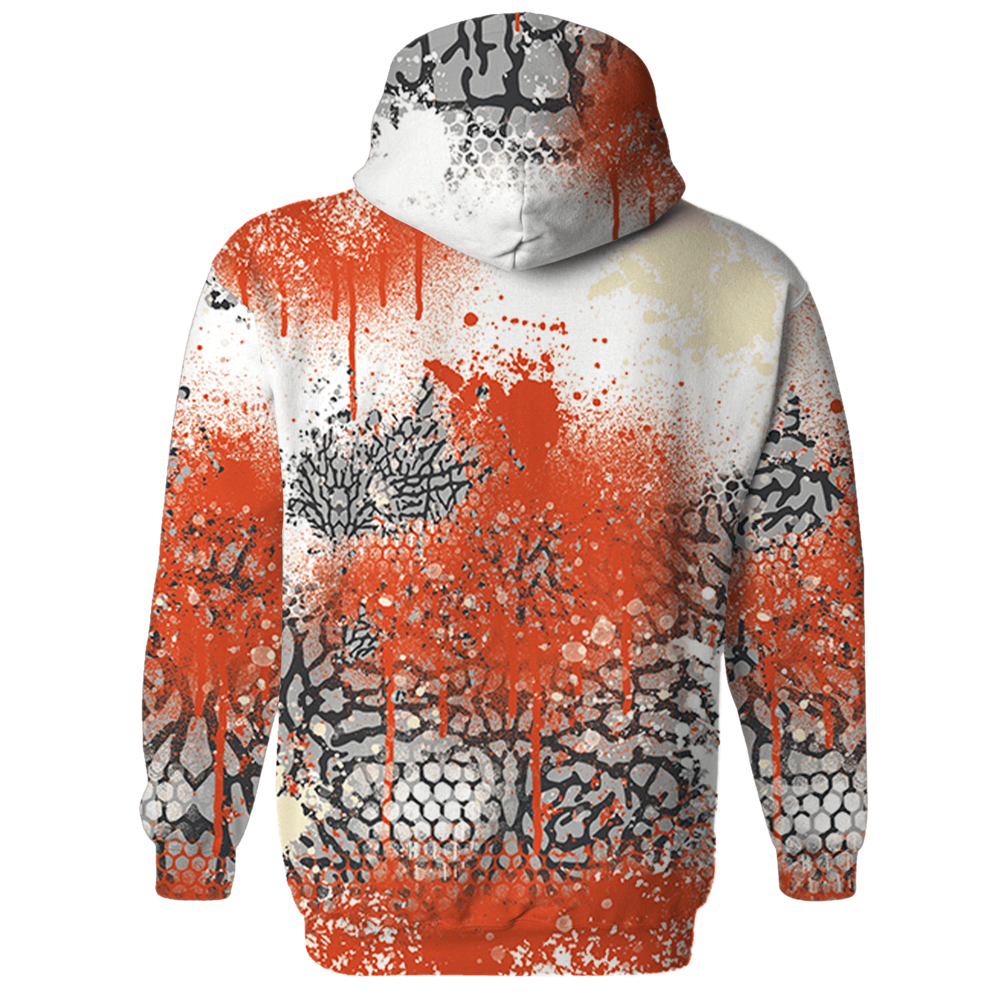 Georgia Peach 3s Sweatshirt Match 23 Painted Graffiti - NastyJamz