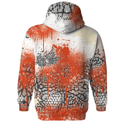 Georgia Peach 3s Sweatshirt Match 23 Painted Graffiti - NastyJamz