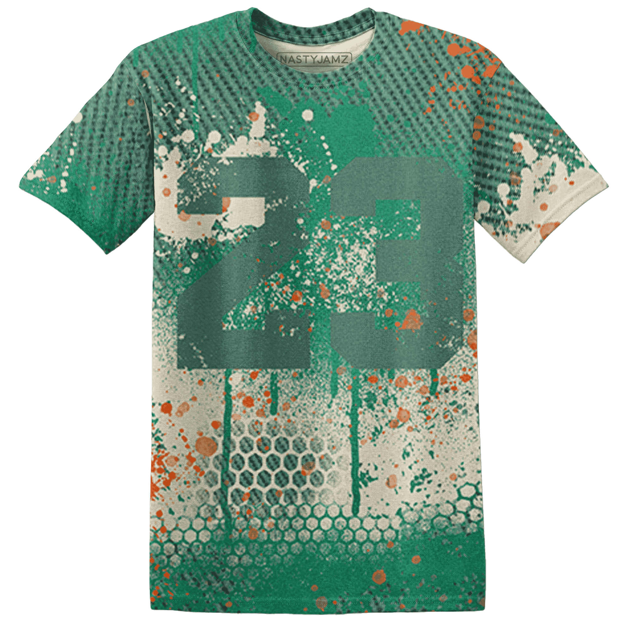 Nina CN Abney 3s T Shirt Match 23 Painted Graffiti - NastyJamz